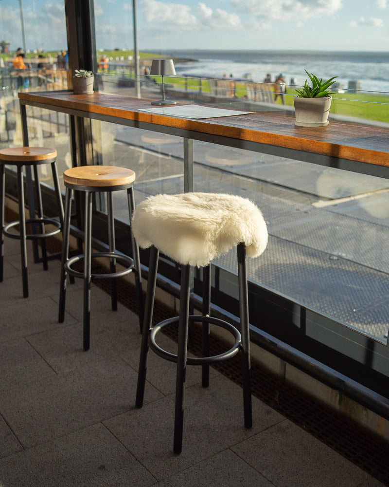 Sitzunterlage eckig Lammfell 3